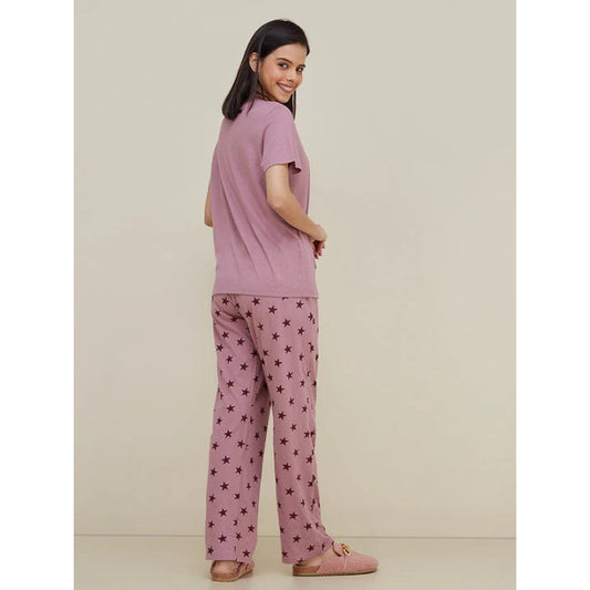 Premium Quality Soft And Comfortable Cotton Love Sleep Printed Jersey Night Wear Set