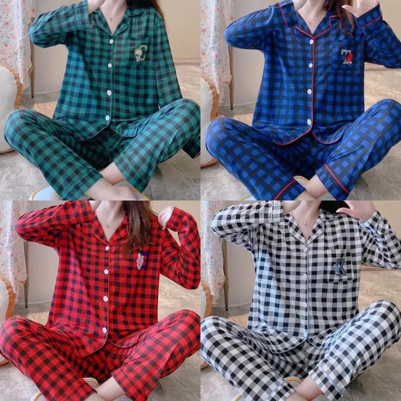 Elegant Comfort Women’s Luxe Long-Sleeve Nightwear Set for Cozy Nights