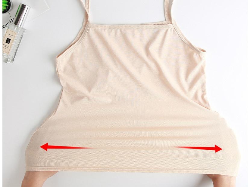 Women Camisole Slim Stretchy Spaghetti Strap Sleeveless O-Neck Basic Plain Vest Tops