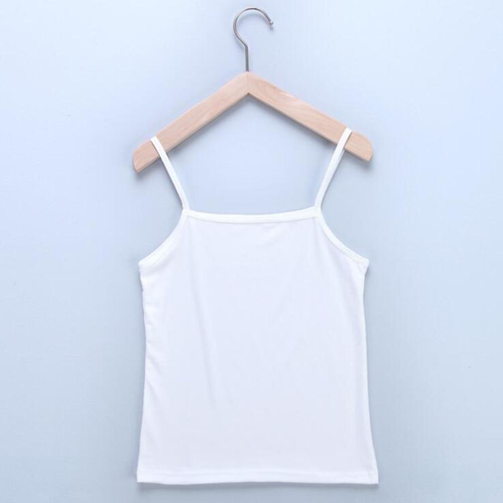 Women Camisole Slim Stretchy Spaghetti Strap Sleeveless O-Neck Basic Plain Vest Tops